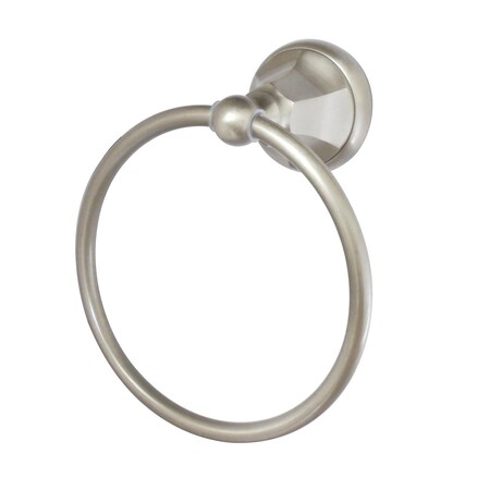 Kingston Brass Metropolitan 6" Towel Ring, Brushed Nickel BA4814SN